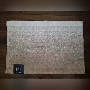NEW Gap Home Cotton Ombre Non-Slip Cotton Bath Rug Khaki 20"x30"
